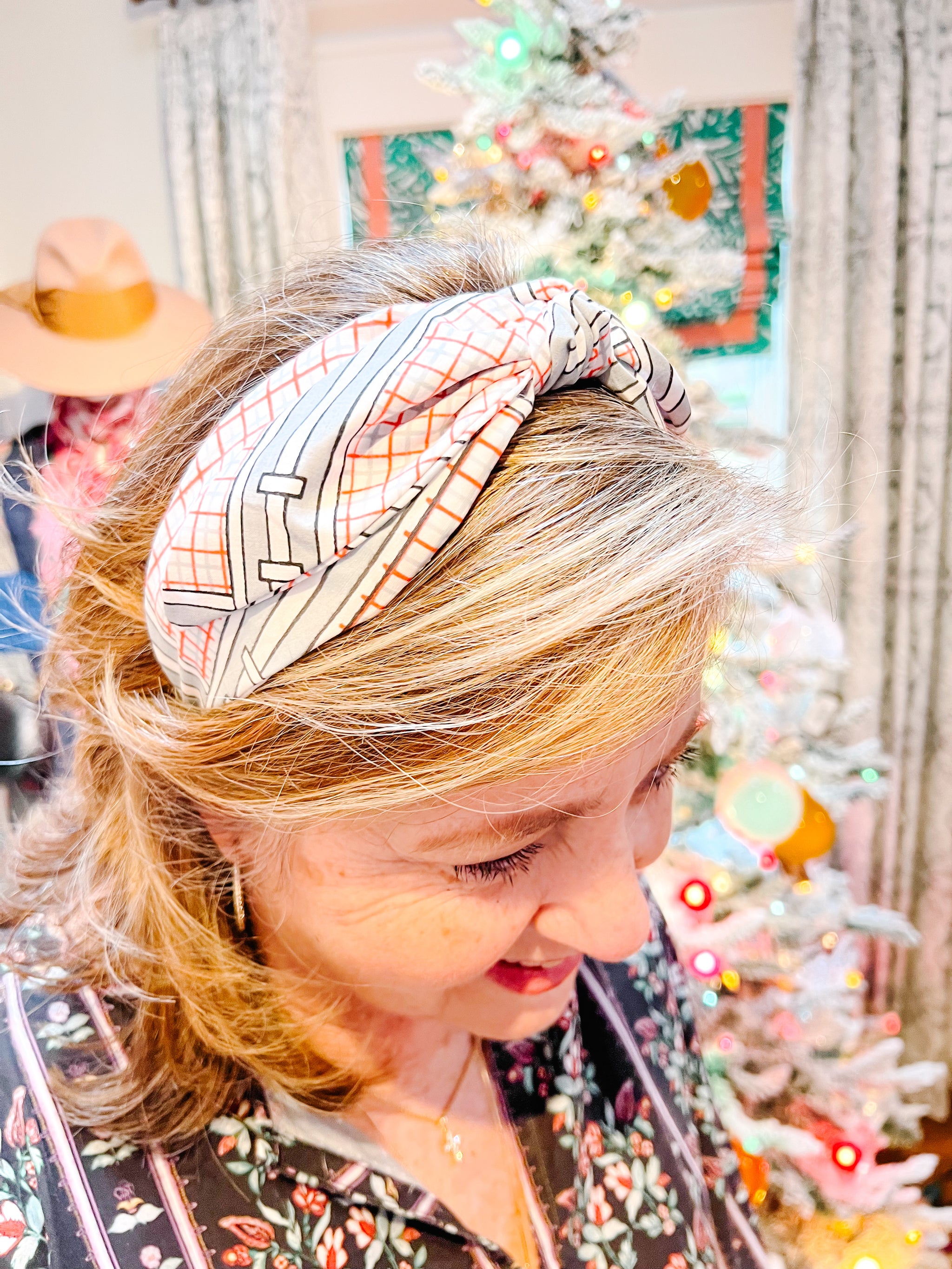 Hermes Braided Silk Headband in Pink, Green, Yellow & Blue Hermes Multicolor Wild Singapore main image 3